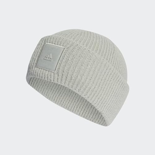 adidas Unisex Wide Cuff Beanie, Wonder Silver, S