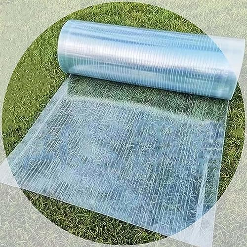 Transparente Kunststoffplatten Dachplatten aus Polycarbonat,1mm Gewächshaus Ersatzplatten,Bruchsichere Glasfaserplatten,Isolierplatten,Klar Tageslichtfolie Verkleidungs Vordach für Garten,W×L-0.5x4m