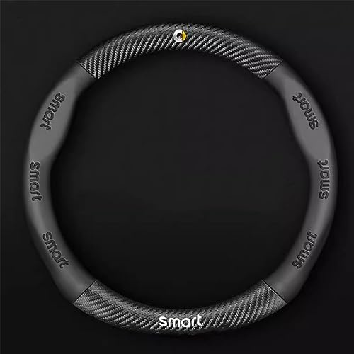 BLAFT Coprivolante Auto per Smart fortwo 451 450 452 453 454, Durata Sicurezza Antiscivolo Copertura del Volante Dell'auto Copertura Volante Auto, Coprivolanti Accessori Interni,A