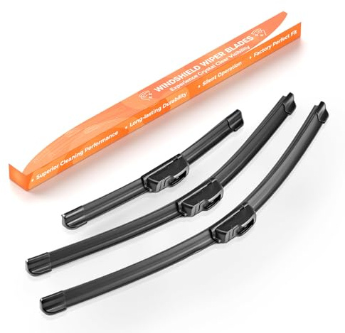 GEARMONSTER Scheibenwischer Wischerblätter Vorne + Hinten Satz Autoscheibenwischer Heckscheibenwischer Wischerblätter-Set für VW LUPO 1998-2003 (3er Set: 525mm/475mm/300mm） | 3er Set 525/475/300mm, Wischerblätter, Heckscheibenwischer, Ersatzwischer, Autoscheibenwischer, Frontscheibe, Auto Zubehör