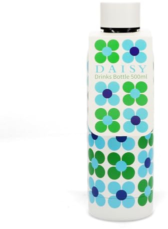 Rex London Thermosflasche Isolierflasche Daisy Blau-Grün Edelstahl 500ml