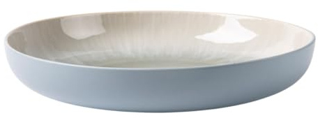 LAGUIOLE Lot de 6 assiettes creuses bleu Iris | 100% grès émaillé réactif, compatible lave-vaisselle et micro-ondes, usage quotidien