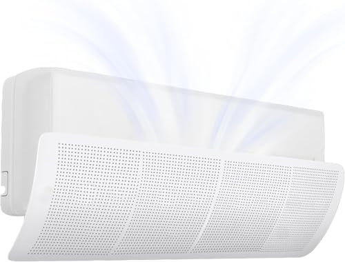 Universal-Windabweiser für Klimaanlage, für Wand-Klimaanlagen für Haus/Büro, Senioren, Babys, Schwangere, Weiß