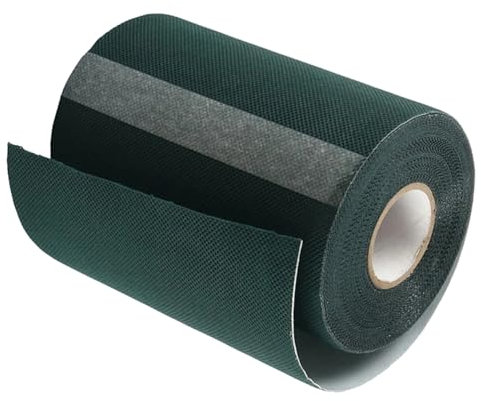 LKXHarleya Cinta autoadhesiva para Juntas de alfombras, 15 cm x 10 m, para césped Artificial de Exterior, Color Verde