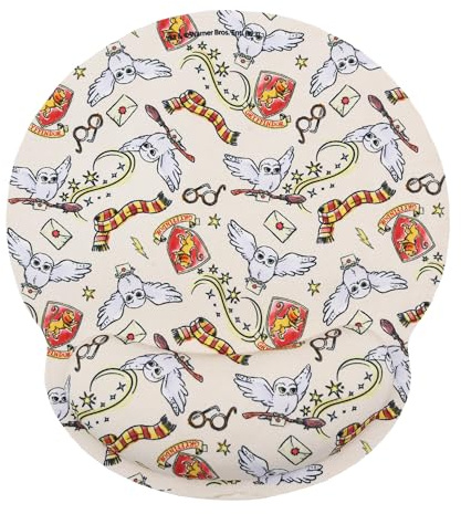 WONDEE Harry Potter Tapis de Souris Ergonomique avec Design Exclusif Hedwige Chouette Harry Potter, Tapis Souris Repose Poignet Gel Lavable à la Main et antidérapant, Disney Cadeaux Harry Potter Fans