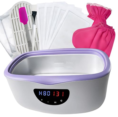 KmaxShip Paraffin Wax Machine for Hand and Feet - 5000ml Large Capacity Paraffin Treatment Wax Warmer with 3.85 lbs Refills, Moisturizing 213pcs Kit Paraffin Hand Wax Machine