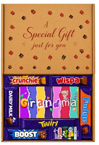 Sweetie Gift Grandma Hamper – Letterbox Friendly Treat Box for Her – Birthday, Christmas, Get Well, Thank You or Just Because – Sweet Treats Selection for Grandma
