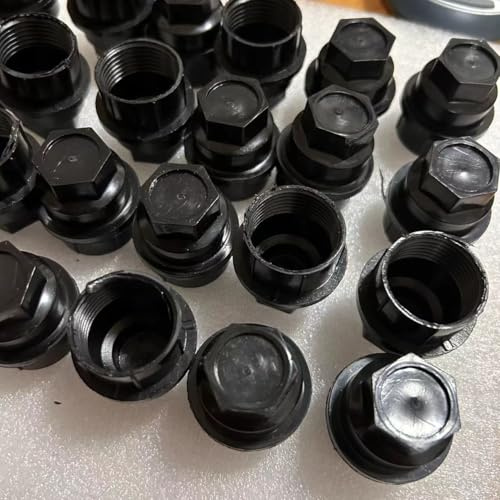 24X Black Lug Nut Covers Caps for Chevy Gmc Silverado 1500 2500 Full Size Truck Replace 15646250