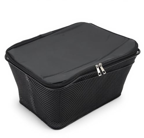 ZEMBSOYA Cesta trasera para bicicleta, capacidad de 20 L, 20 kg, impermeable, bolsa de almacenamiento con forro de nailon negro, diseño de liberación rápida para exteriores