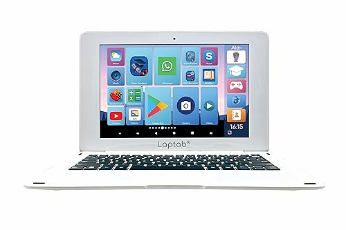 Lexibook LAPTAB® 10, Laptop mit Touchscreen, Entwickelt für die ganze Familie, Bildungs- und Spaßinhalte, Powered by Android™, Kindersicherung, Ultraflach und leicht, LT10DELXB