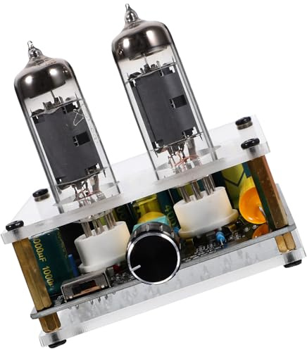 BESPORTBLE Preamplificatore a Valvole 6K4/6A2 Scheda Amplificatore a Vuoto per Impianto Hifi Home Theater Componente Audio Phono per Giradischi Dc12-16V Design Portatile e Facile da