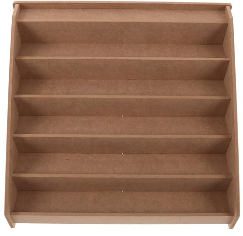 DIYEAH Scaffale Portaoggetti in Legno a 5 Strati per Vernici Artigianali Organizer per Bottiglie di Vernice a Olio e Pigmenti Contenitore Stabile per Materiali da Pittura per