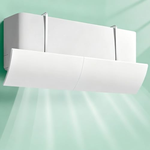 SXKLYRF Deflector de Aire Acondicionado, Parabrisas de Aire Acondicionado, Antiviento Directo, Cubreviento Deflector Universal para Aires Acondicionados Split, 80 cm