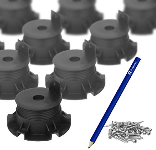 Trevendo® 25 Stück Stelzlager Eco S 2,5-4 cm inkl. Zubehör