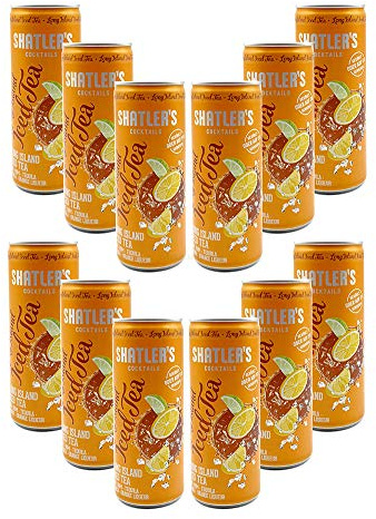 Shatlers Cocktail - 12er Set Shatlers Long Island Iced Tea 0,25L (10,1% Vol) inklusive Pfand EINWEG - Shatlers Cocktail - Ready to Go- [Enthält Sulfite]