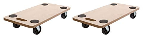 SCHEPERS (2Stück) Rollbrett Transportroller Möbelroller Roller für Möbel Transporter Tischtransportwagen max. 200kg