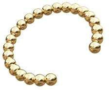 Damen Ohrring Creole Ear Cuff Ohrpiercing mini Kugeln in 585 Gelbgold1 Stück Gold Schmuck