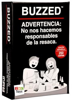 IMC Toys What Do You Meme? Buzzed, Juego de Cartas, Consigue Aguantar el Máximo de Rondas Posibles, Juego para Beber, De 3 a 20 Jugadores, Adultos Mayores de 18 años
