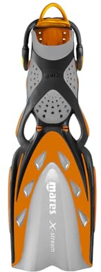 Mares X-Stream Geräteflosse Fersenbandflosse mit Bungee Straps (orange, XL)