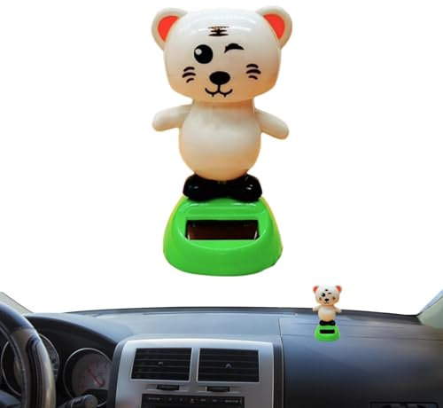 Figurine de chat à tête branlante pour tableau de bord – Jouet à tête secouée pour voiture – Jouet mignon et amusant pour le bureau et la maison