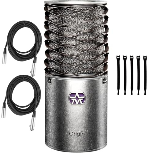 Briskdrop Aston Microphones Origin Large-Diaphragm Condenser Microphone - Includes 2 XLR Cables and 5 Cable Ties