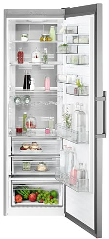 AEG 8000 Freistehender Kühlschrank ORK8M391DX - 389L, 1860mm, 360° Cooling, LED-Beleuchtung, Inverter Kompressor, CustomFlex Türfächer, ExtraChill Schublade, QuickDoor (Silber)