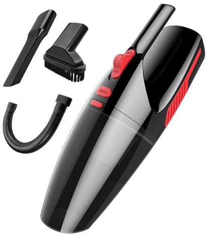 BOROCO Handstaubsauger 120 W, Leistungsstark, Kabellos, Nass- und Trockengebrauch, Verbessert die Reinigungseffizienz, Tragbarer Staubsauger für Auto und Zuhause