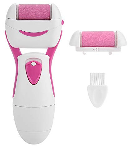 aqxreight Rasoir électronique pour Pédicure, élimination des Callosités des Pieds, Nettoyage, Rectifieuse Portable Rose, Rasoir électronique pour Les Callosités des Pieds (Red)
