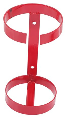 NUOBESTY 2Kg Metal Fire Extinguisher Holder Bracket Wall Mount Hook for Vehicles Boats Durable Design Easy Installation Polished Finish for Safety