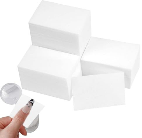 MUNZE 500 Stück wattepads, cotton pads, abschminkpads einweg, Fusselfrei Nägel Wattepads,Staubfreie Pads - Wattepads - Nägel, Hypoallergen Baumwollwattepads.