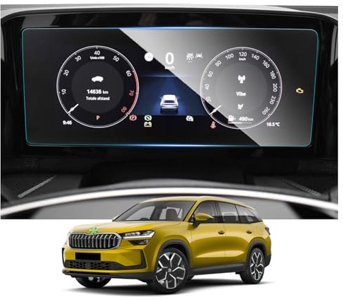 RUIYA Compatible avec Skoda Kodiaq | Superb 2024 2025 2026 10,25 Film de Protection d'Écran pour écran Cockpit,Film Protecteur d'écran en Verre Virtual Cockpit Protection d'écran Kodiaq Accessoire