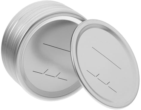 Coperchi Sigillati per Barattoli in Latta 20 Pezzi | Coperchi in Silicone per Ciotole, Tappi per Mason Jar, Accessori Barattoli Mason