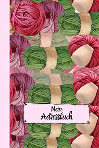 Mein Adressbuch: Mein Adressbuch & Hobby.Mit einzigartigem Bobbel & Wolle Design. Stricken Häkeln Handarbeit Geschenk - 100 Seiten mit viel Platz für ... Idee für Strick- und Häkel-Begeisterte.