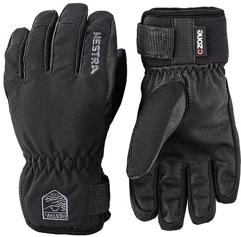 HESTRA Jungen Kid's Ferox Primaloft 5 Finger Handschuhe Schwarz 5