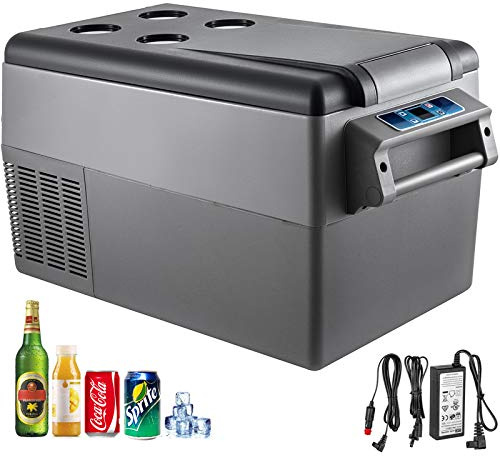 VEVOR - Mininevera portátil para coche, 220 V/12 V, con congelador -20 ℃, de camping, con pantalla LCD, control por app, para coche, camión, barco, caravana (35 l)