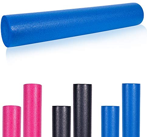 GORILLA SPORTS® Pilates Rolle - 60 x 15 cm oder 90 x 15 cm, Weiche, Schaumstoff, Farbwahl - Fitness Roller, Faszienrolle, Yoga-Schaumstoffrolle, Massagerolle, Pilatesrolle, Gymnastikrolle