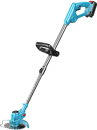 LSDRALOBPOI Tagliabordi Decespugliatore 42TV 9000Mah e Manico telescopico Tagliaerba Senza Fili Testa Regolabile con Batteria e Caricabatterie Tagliabordi per Erba per Prato e Giardino 702