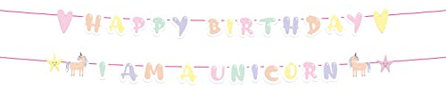Folat 68285 Buchstabengirlanden Unicorns & Rainbows - 2 Stück