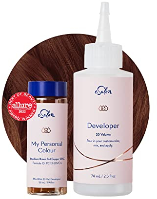 eSalon Permanent Hair Colour Set, 100% Grauabdeckung, Heimcolorationen, 0% Ammoniak Haarfarben, Multidimensionale Haarfarben, Professionelle Haarfarben