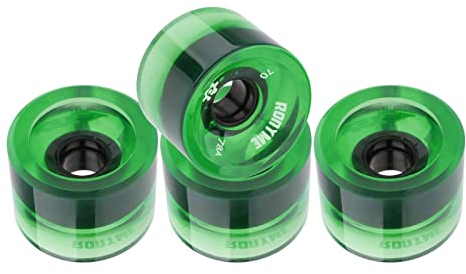 Fenteer 4X 78A Skateboard Rollen Ersatz 70X51mm Longboard, Grün