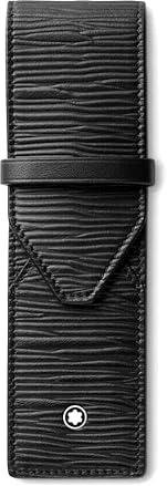 Montblanc Meisterstück 4810 2-Pen Pouch BK Federmäppchen, Erwachsene, Unisex, Schwarz (Schwarz), Einheitsgröße