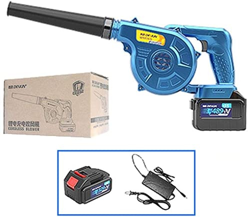 2-in-1 Electric Leaf Blower Cordless Blower and Vacuum Cleaner for Clean Pet Hair Cars Furniture Workshops Various Corners etc Standard 48900mah-battery2 (Standard 38900mah)
