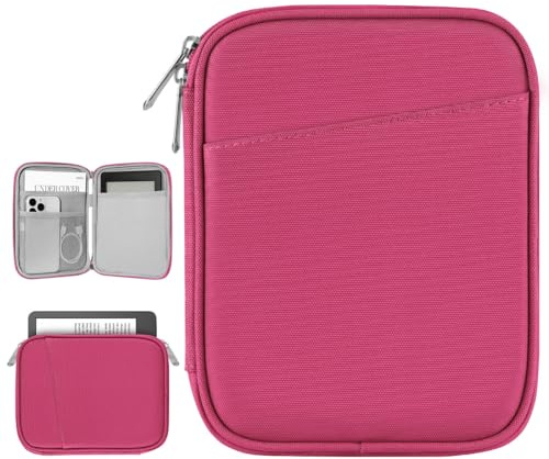 Vinabilia 6-7 Zoll Sleeve Tasche Hülle für 7 Der Neue Kindle Paperwhite und Kindle Colorsoft Signature Edition, 6 Kindle 11. Gen, 6,8 Kindle Paperwhite, Kindle Oasis E-Reader, Rosenrosa