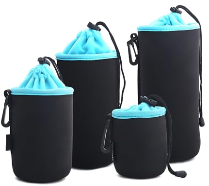 ZSMJAER Objektivtasche,4 Größen von Objektivtaschen,Wasserdicht und Stoßfest,Kann als Schutztasche für Objektive und Kamerazubehör Verwendet Werden