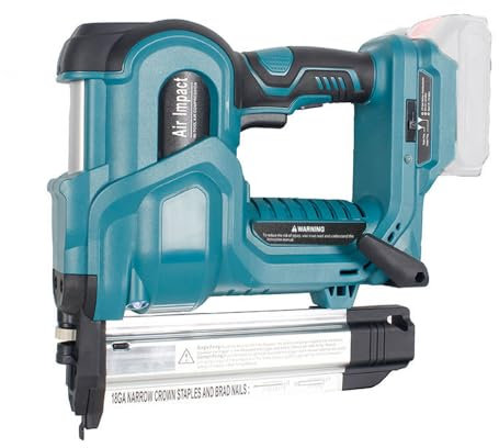 Vislone Agrafeuse électrique cloueuse sans fil avec 200 clous de 32 mm et 200 clous de 50 mm compatibles avec batterie au lithium Makita