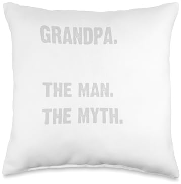 Personalized Grandpa Gifts Valerian Man Myth Legend Grandpa Throw Pillow