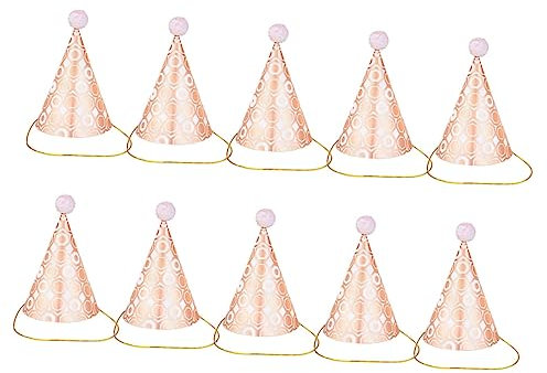 BCOATH 10stücke Glitzernde Geburtstagshüte Für Junge Mädchen Und Erwachsene Sequin Party-accessoires Für Unvergessliche Feiern Und Fotos Design