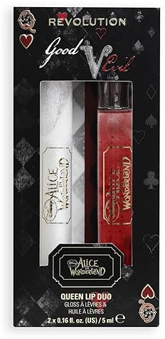 Revolution Beauty, Disney's Alice in Wonderland x Revolution The Queens Duo Lèvres, Maquillage Costume Lèvres Halloween, Végan & Sans Cruauté
