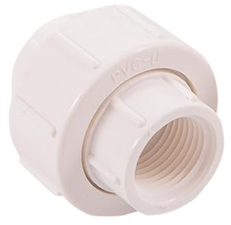 PVC-Mutter – runde Anschlussmutter | abnehmbare Mutter für einfache Installation | Muttern für runde Anschlüsse innen komplett Gewinde | Kupplungsmuttern | abnehmbare Muttern für Pools und