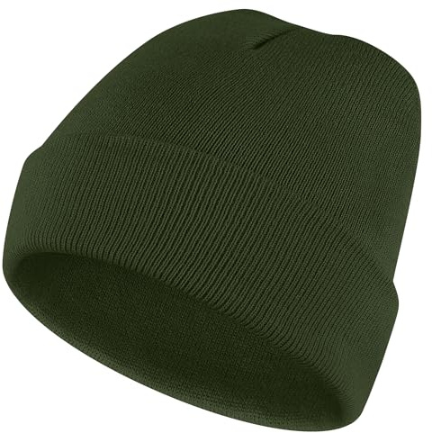 Wanme Bonnet pour Homme et Femme, Classics Basic Bonnet Hiver Extensible en Tricot, Chaud et Confortable